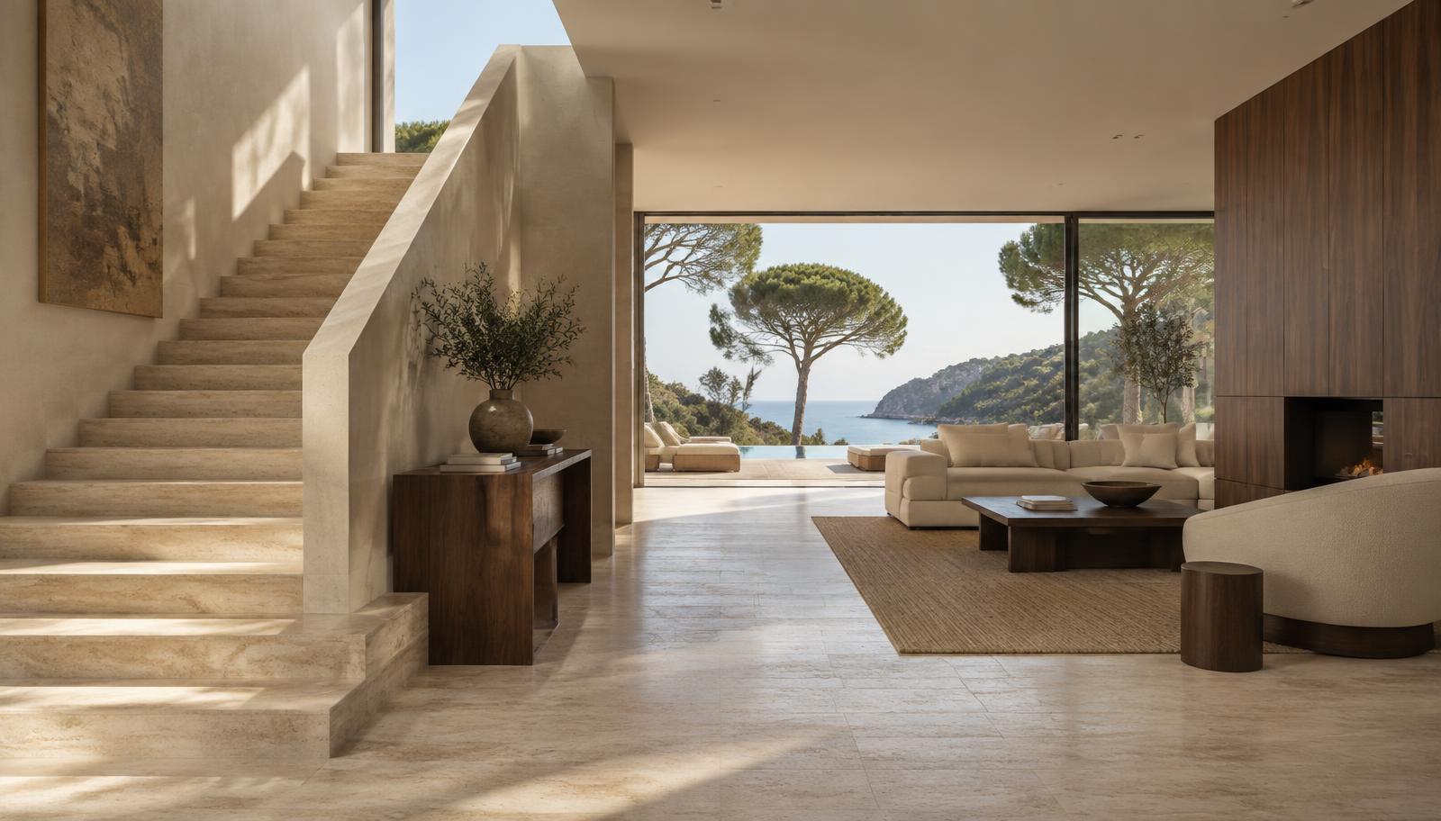 Interior residencial contemporâneo